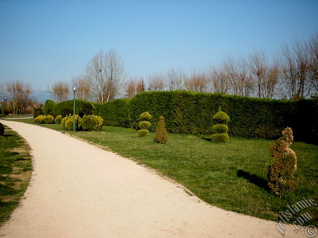 View of Botanical Park in Bursa city of Turkey.
